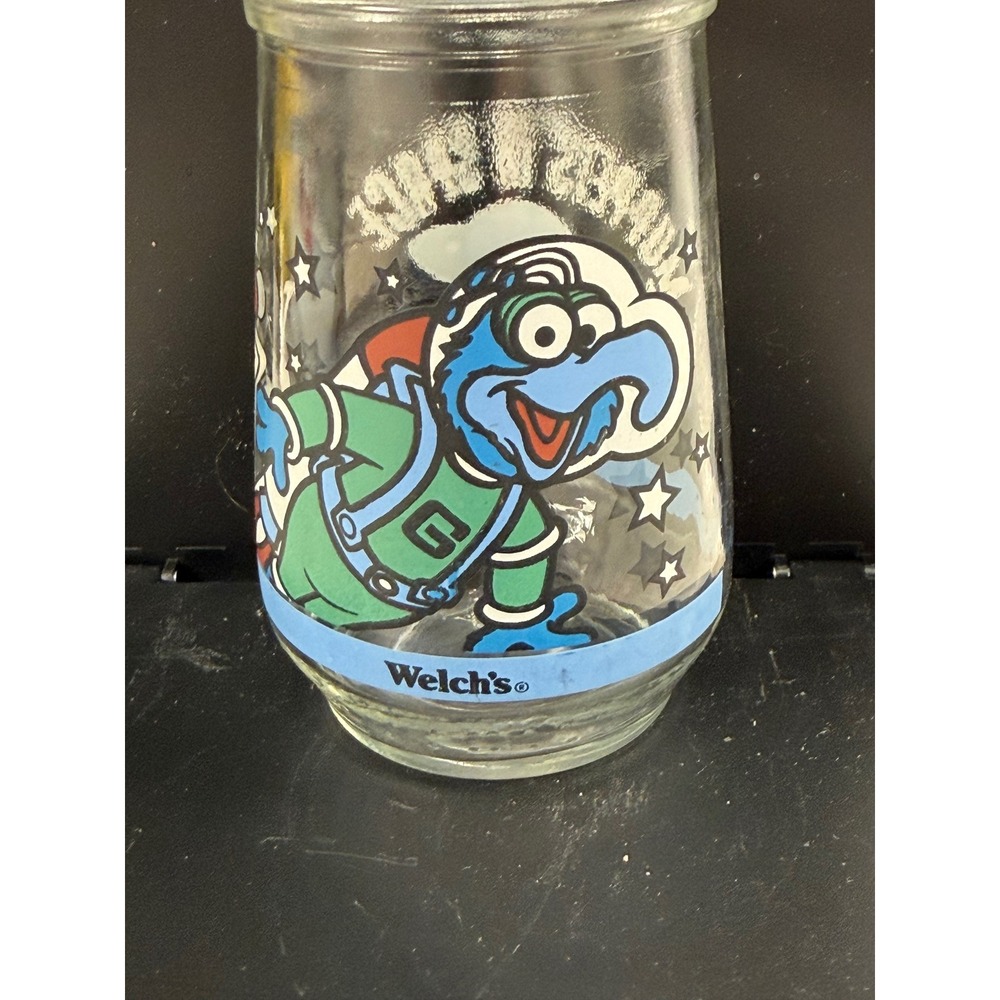 Welch's Muppets In Space Gonzo The Great Jelly Jar Glass #4 Vintage 1998 Henson